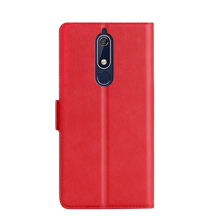 For Nokia 5.1 Ultra-thin Voltage Side Buckle PU + TPU Leather Phone Case