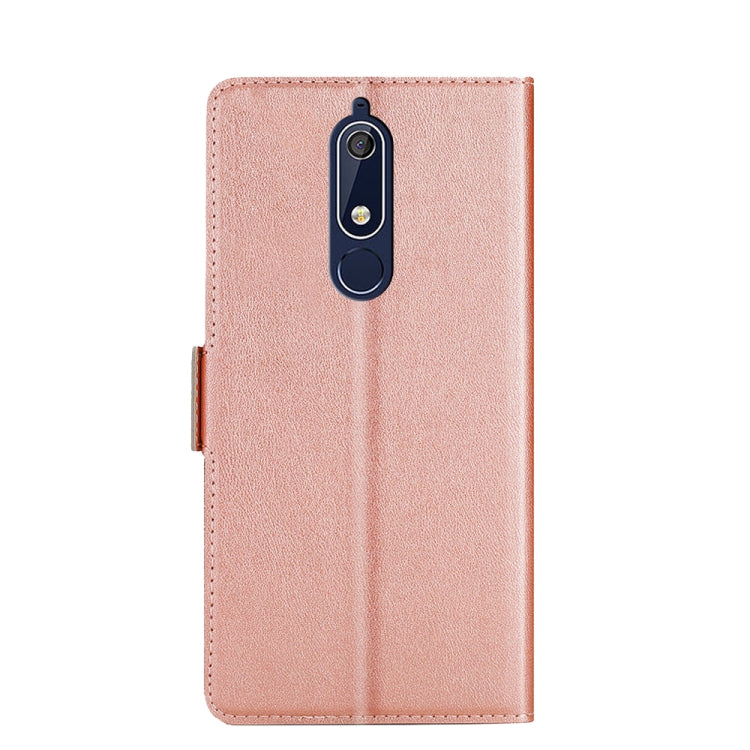 For Nokia 5.1 Ultra-thin Voltage Side Buckle PU + TPU Leather Phone Case