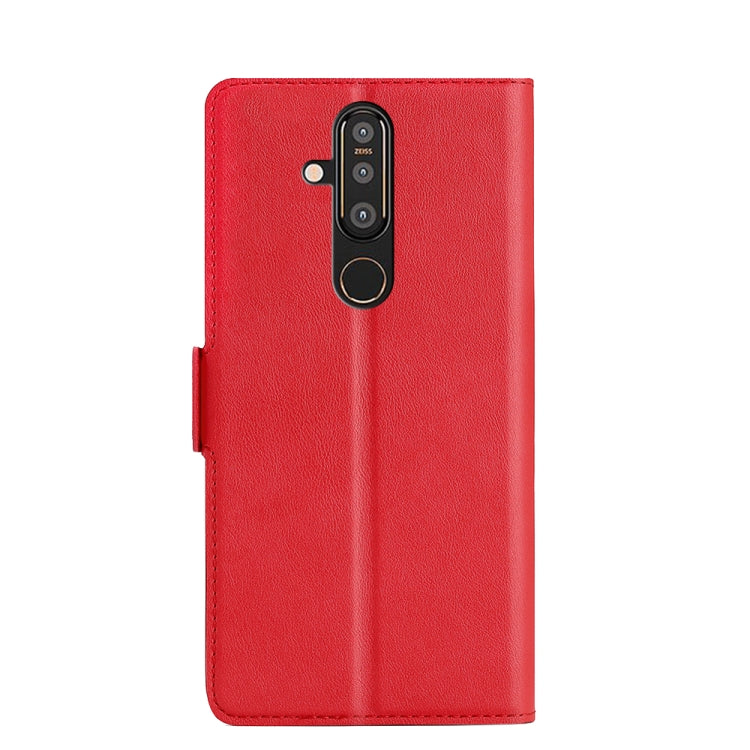 For Nokia 8.1 Plus / X71 Ultra-thin Voltage Side Buckle PU + TPU Leather Phone Case