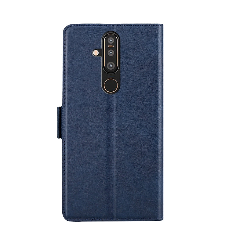 For Nokia 8.1 Plus / X71 Ultra-thin Voltage Side Buckle PU + TPU Leather Phone Case