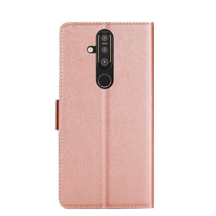 For Nokia 8.1 Plus / X71 Ultra-thin Voltage Side Buckle PU + TPU Leather Phone Case