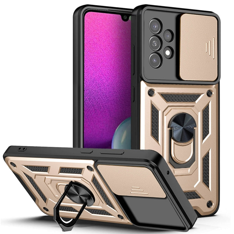 For Samsung Galaxy A33 5G Sliding Camera Cover Design TPU + PC Phone Case