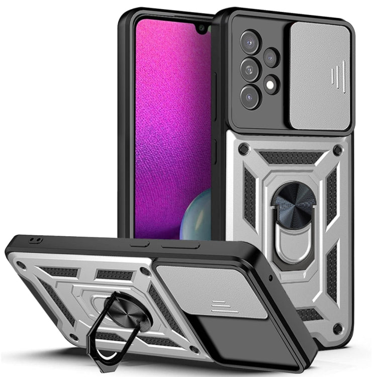 For Samsung Galaxy A33 5G Sliding Camera Cover Design TPU + PC Phone Case