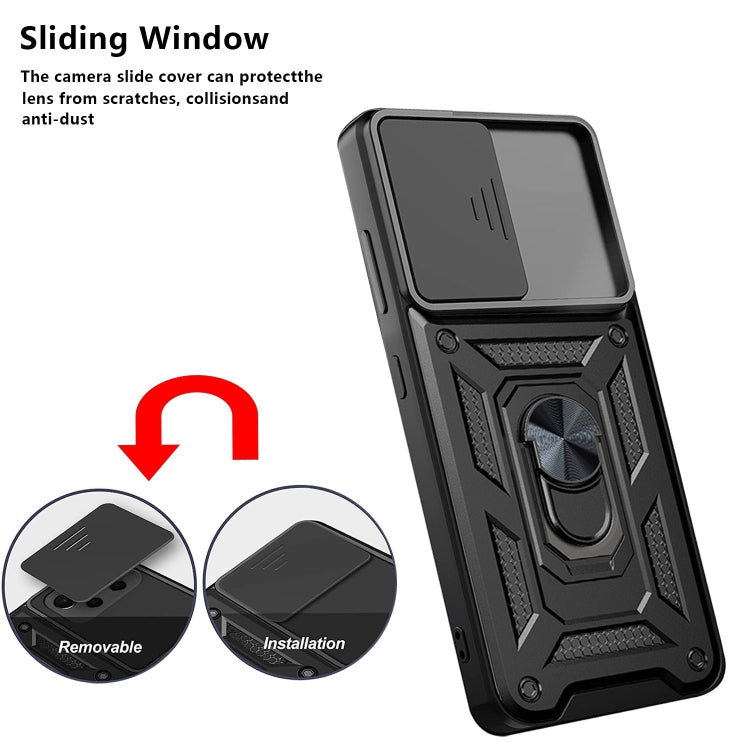 For Samsung Galaxy A33 5G Sliding Camera Cover Design TPU + PC Phone Case