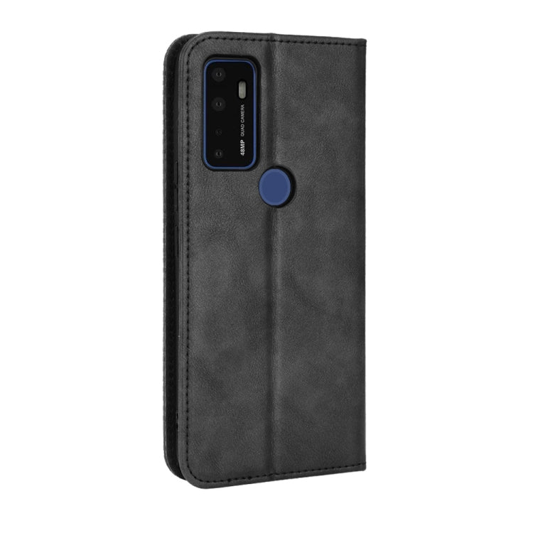 For Cricket Dream 5G / AT&T Radiant Max 5 Magnetic Buckle Retro Texture Leather Phone Case