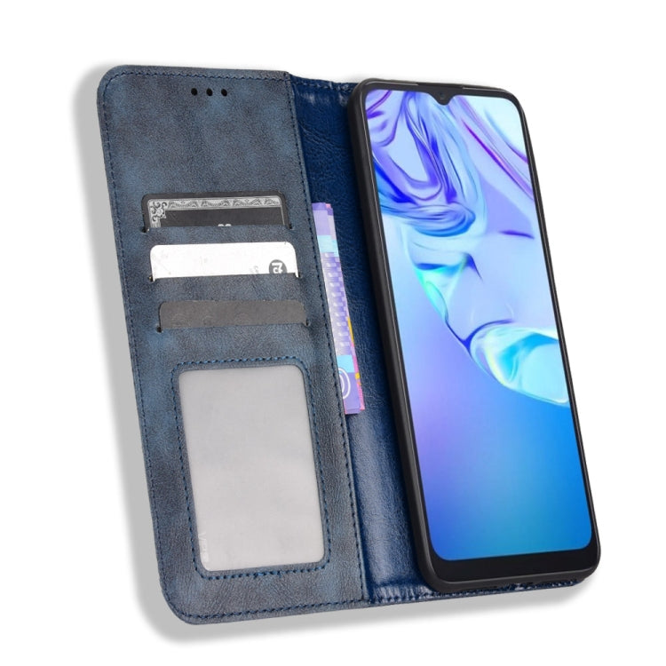 For TCL 30 SE / 30 E / 306 / Sharp Aquos V6 Magnetic Buckle Retro Texture Leather Phone Case