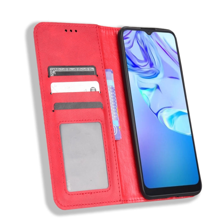 For TCL 30 SE / 30 E / 306 / Sharp Aquos V6 Magnetic Buckle Retro Texture Leather Phone Case