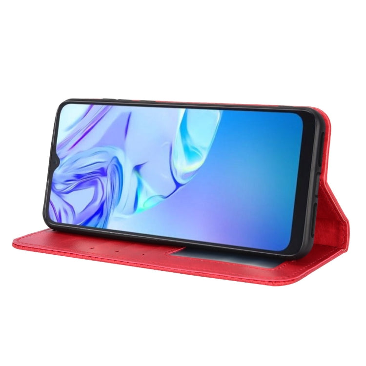 For TCL 30 SE / 30 E / 306 / Sharp Aquos V6 Magnetic Buckle Retro Texture Leather Phone Case