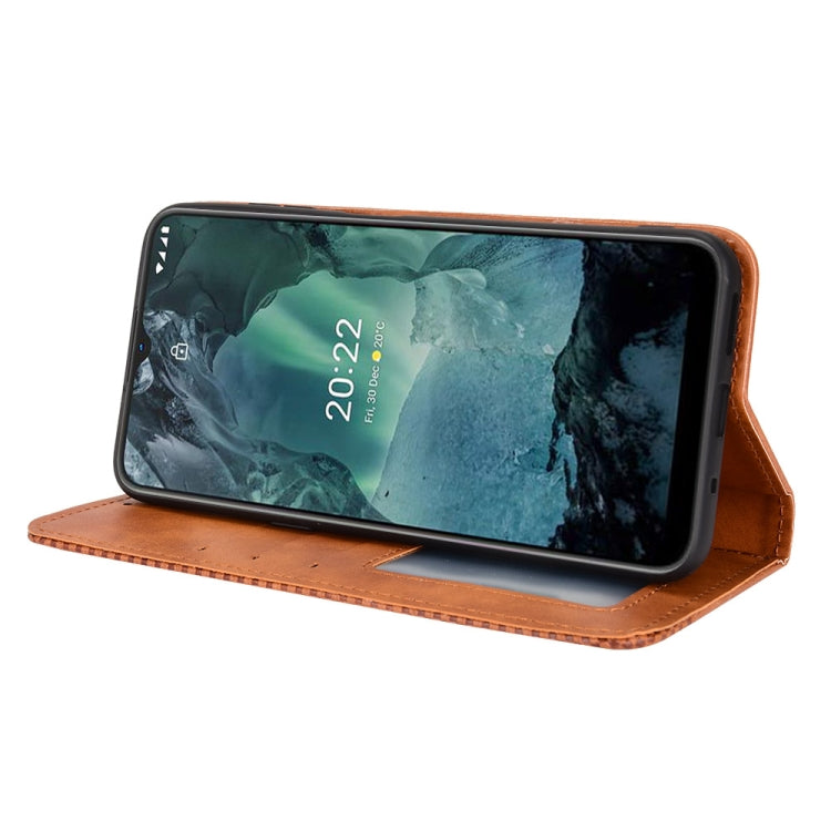 For Nokia G21 / G11 Magnetic Buckle Retro Texture Leather Phone Case
