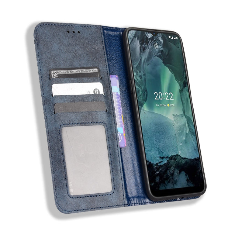 For Nokia G21 / G11 Magnetic Buckle Retro Texture Leather Phone Case