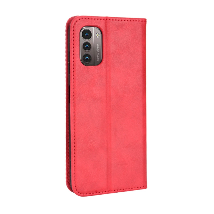 For Nokia G21 / G11 Magnetic Buckle Retro Texture Leather Phone Case