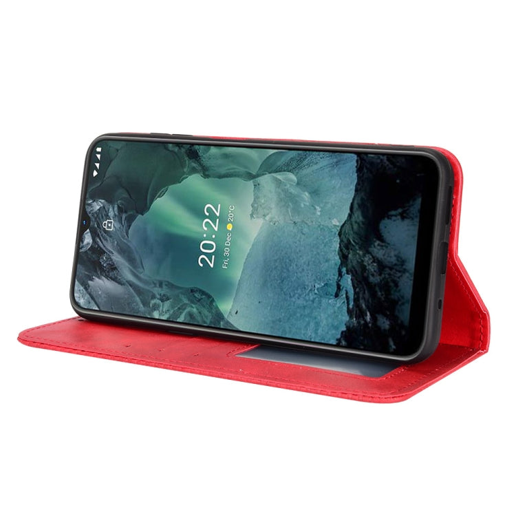 For Nokia G21 / G11 Magnetic Buckle Retro Texture Leather Phone Case