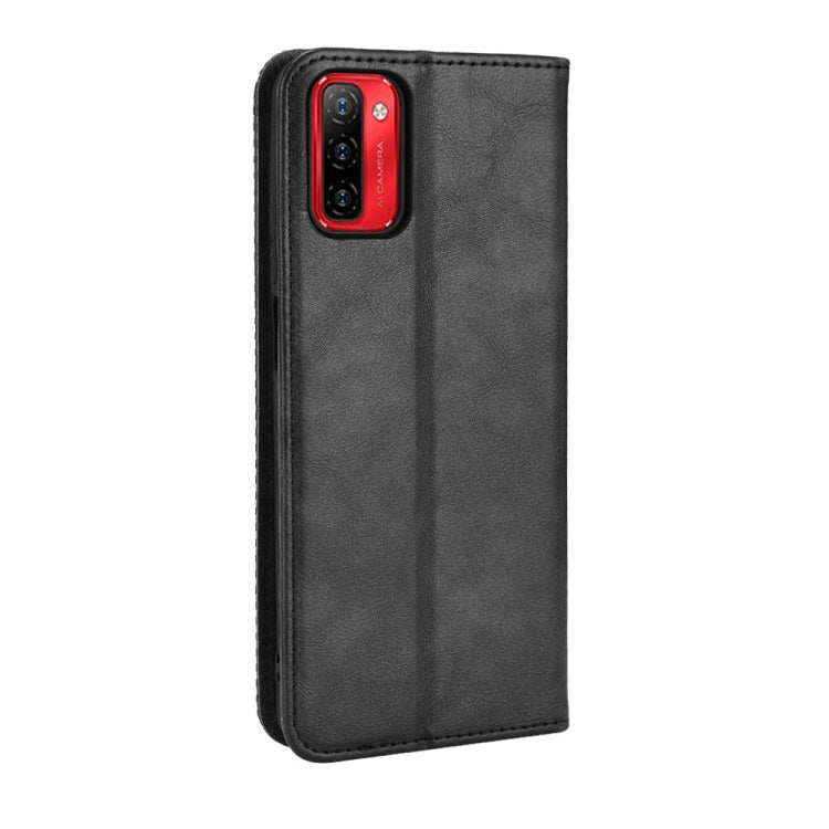 For Ulefone Note 12P Magnetic Buckle Retro Texture Leather Phone Case