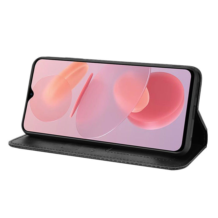 For Ulefone Note 12P Magnetic Buckle Retro Texture Leather Phone Case