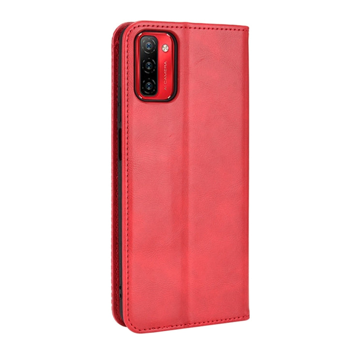 For Ulefone Note 12P Magnetic Buckle Retro Texture Leather Phone Case