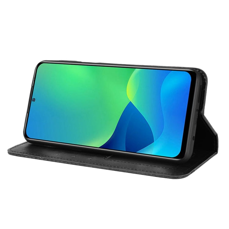 For Ulefone Note 13P Magnetic Buckle Retro Texture Leather Phone Case