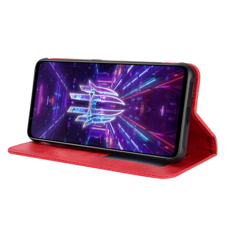 For For ZTE nubia Red Magic 7 Magnetic Buckle Retro Texture Leather Phone Case