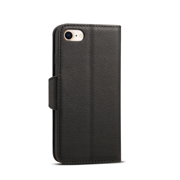 For iPhone 7 / 8 Denior V2 Luxury Car Cowhide Horizontal Flip Leather Case with Wallet