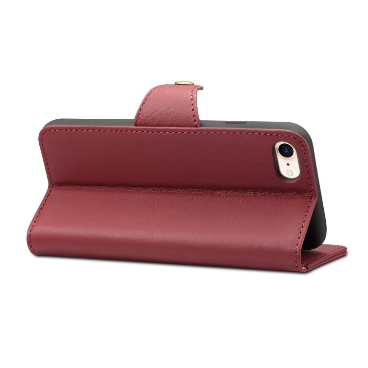 For iPhone 7 / 8 Denior V2 Luxury Car Cowhide Horizontal Flip Leather Case with Wallet