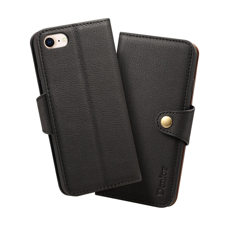 For iPhone 7 Plus / 8 Plus Denior V2 Luxury Car Cowhide Horizontal Flip Leather Case with Wallet