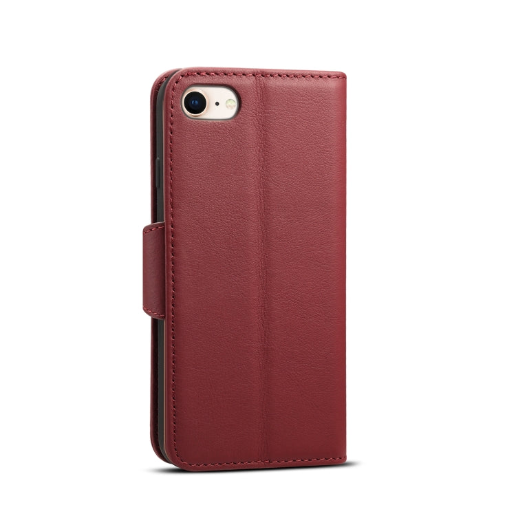 For iPhone 7 Plus / 8 Plus Denior V2 Luxury Car Cowhide Horizontal Flip Leather Case with Wallet