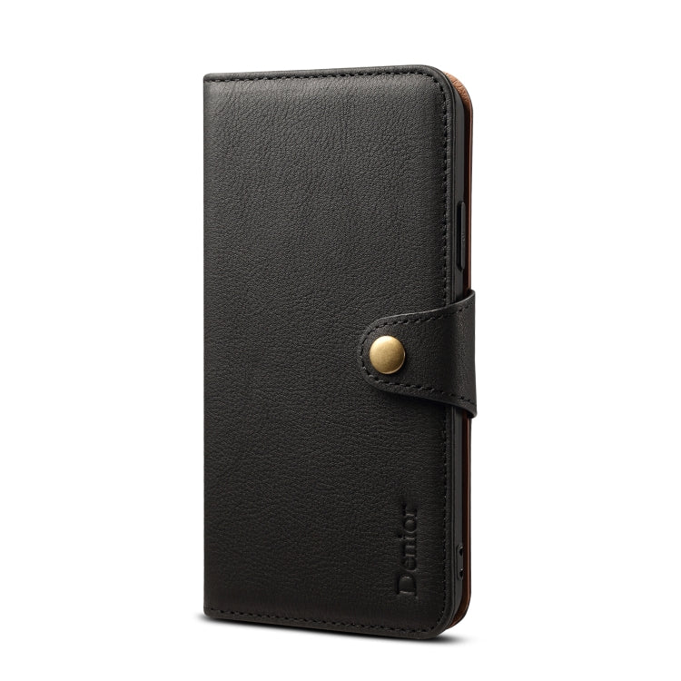 For iPhone XS Max Denior V2 Luxury Car Cowhide Horizontal Flip Leather Case with Wallet