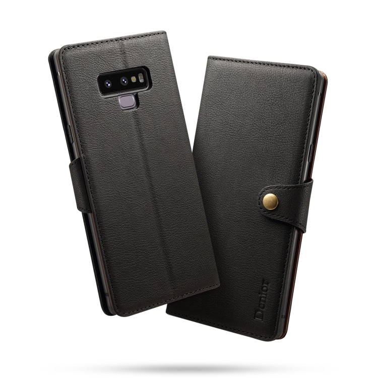 For Galaxy Note9 Denior V2 Luxury Car Cowhide Horizontal Flip Leather Case with Wallet