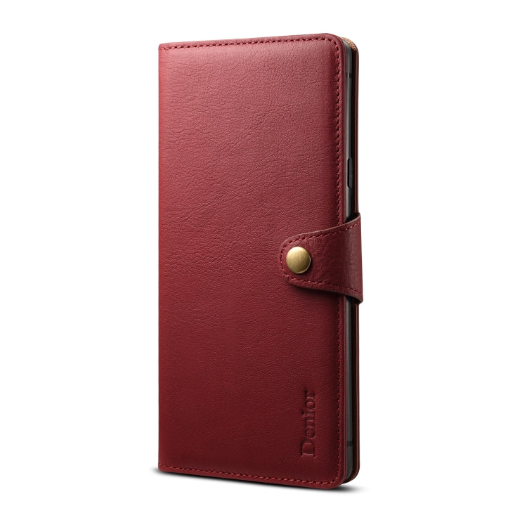 For Galaxy Note9 Denior V2 Luxury Car Cowhide Horizontal Flip Leather Case with Wallet