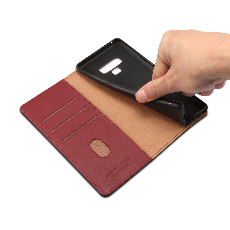For Galaxy Note9 Denior V2 Luxury Car Cowhide Horizontal Flip Leather Case with Wallet