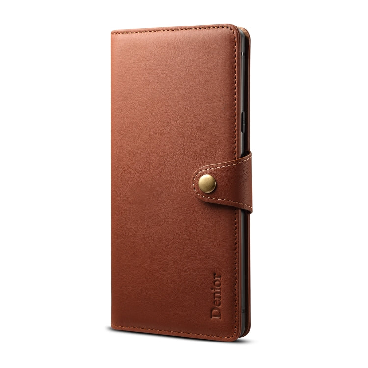 For Galaxy Note9 Denior V2 Luxury Car Cowhide Horizontal Flip Leather Case with Wallet