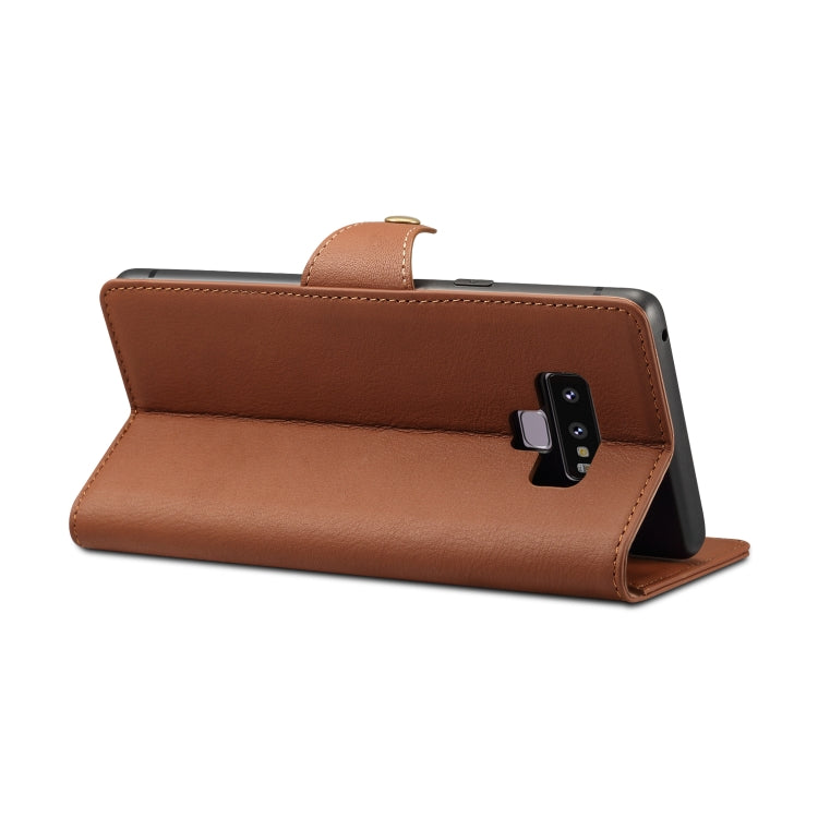 For Galaxy Note9 Denior V2 Luxury Car Cowhide Horizontal Flip Leather Case with Wallet