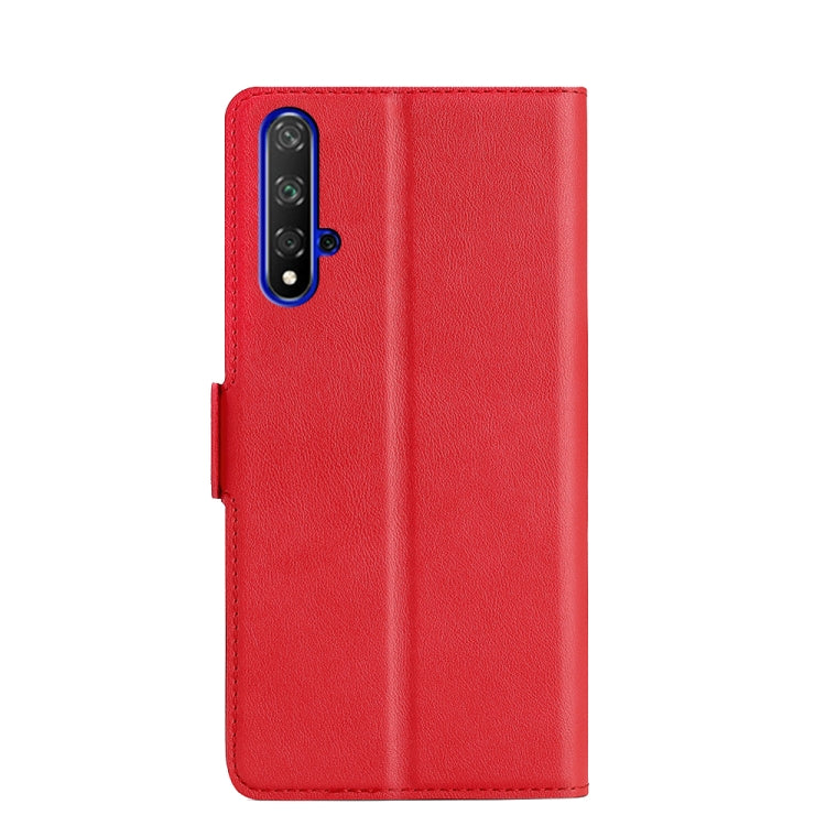For Honor 20 Ultra-thin Voltage Side Buckle PU + TPU Leather Phone Case