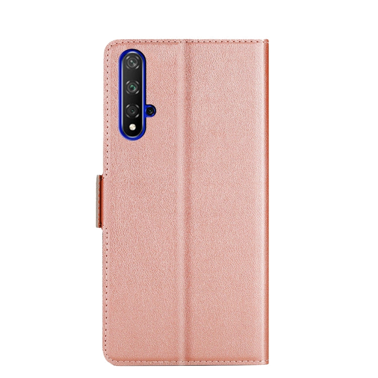 For Honor 20 Ultra-thin Voltage Side Buckle PU + TPU Leather Phone Case