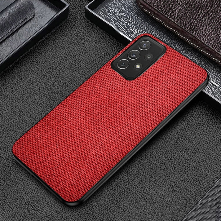 For Samsung Galaxy A53 5G Shockproof Splicing PU + Cloth Protective Case