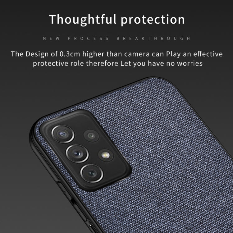For Samsung Galaxy A53 5G Shockproof Splicing PU + Cloth Protective Case