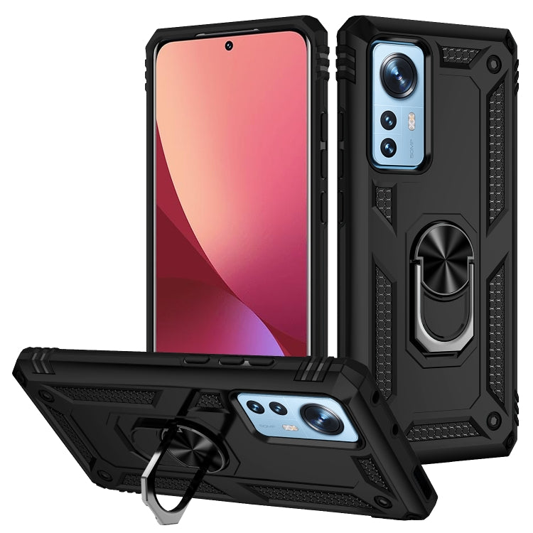 For Xiaomi 12 Pro Shockproof TPU + PC Phone Case with Holder
