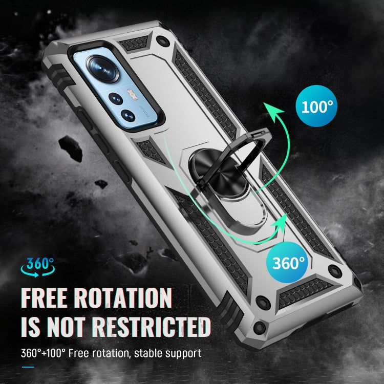 For Xiaomi 12 Pro Shockproof TPU + PC Phone Case with Holder