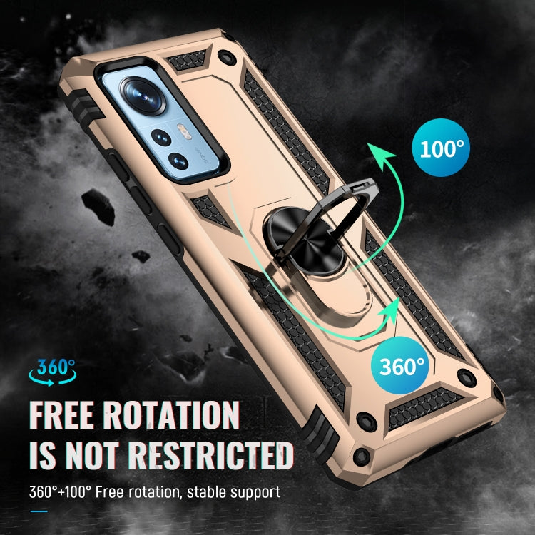 For Xiaomi 12 Pro Shockproof TPU + PC Phone Case with Holder