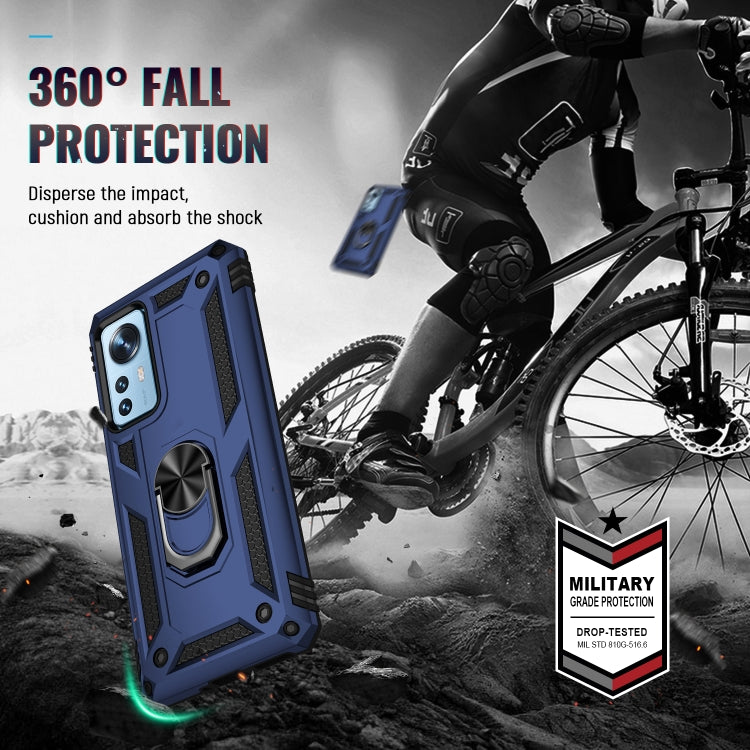 For Xiaomi 12 Pro Shockproof TPU + PC Phone Case with Holder