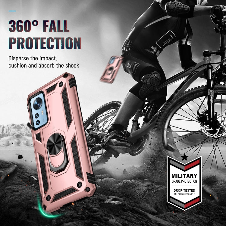 For Xiaomi 12 Pro Shockproof TPU + PC Phone Case with Holder