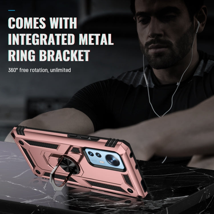 For Xiaomi 12 Pro Shockproof TPU + PC Phone Case with Holder