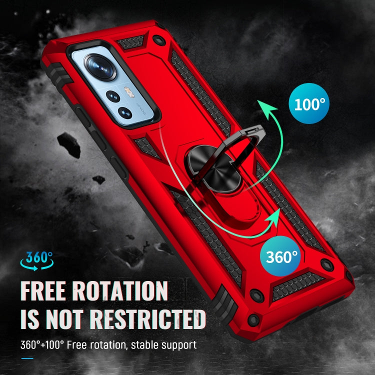 For Xiaomi 12 Pro Shockproof TPU + PC Phone Case with Holder