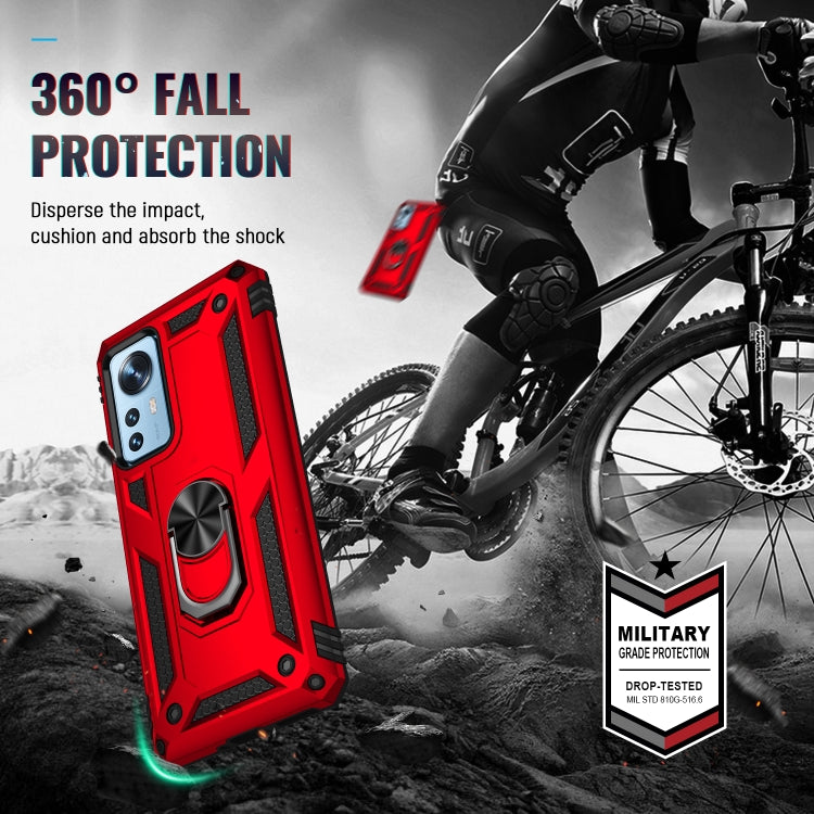 For Xiaomi 12 Pro Shockproof TPU + PC Phone Case with Holder