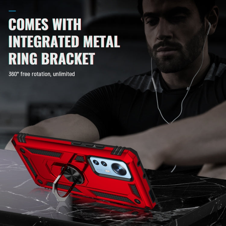 For Xiaomi 12 Pro Shockproof TPU + PC Phone Case with Holder