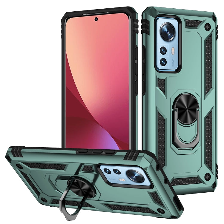 For Xiaomi 12 Pro Shockproof TPU + PC Phone Case with Holder