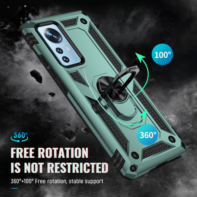 For Xiaomi 12 Pro Shockproof TPU + PC Phone Case with Holder