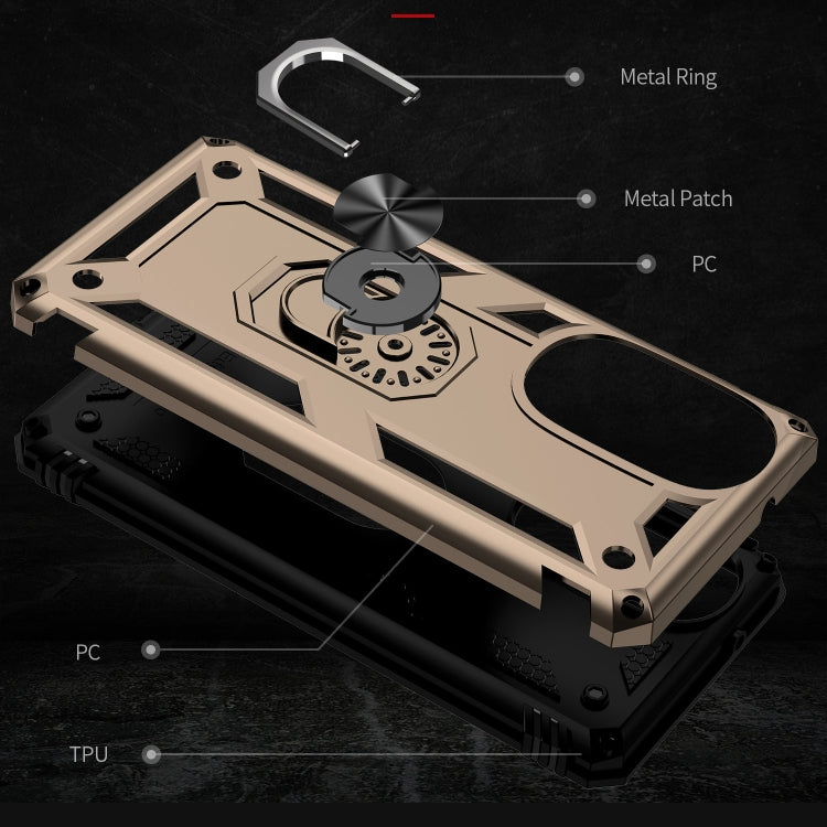 For Motorola Edge 30 Pro Shockproof TPU + PC Phone Case with Holder
