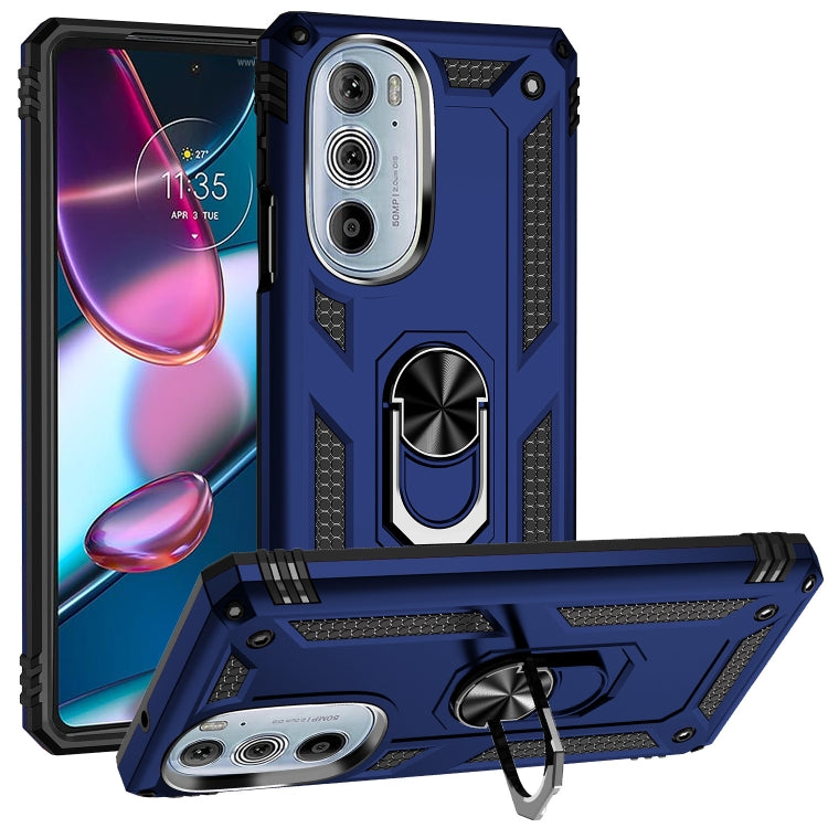 For Motorola Edge 30 Pro Shockproof TPU + PC Phone Case with Holder