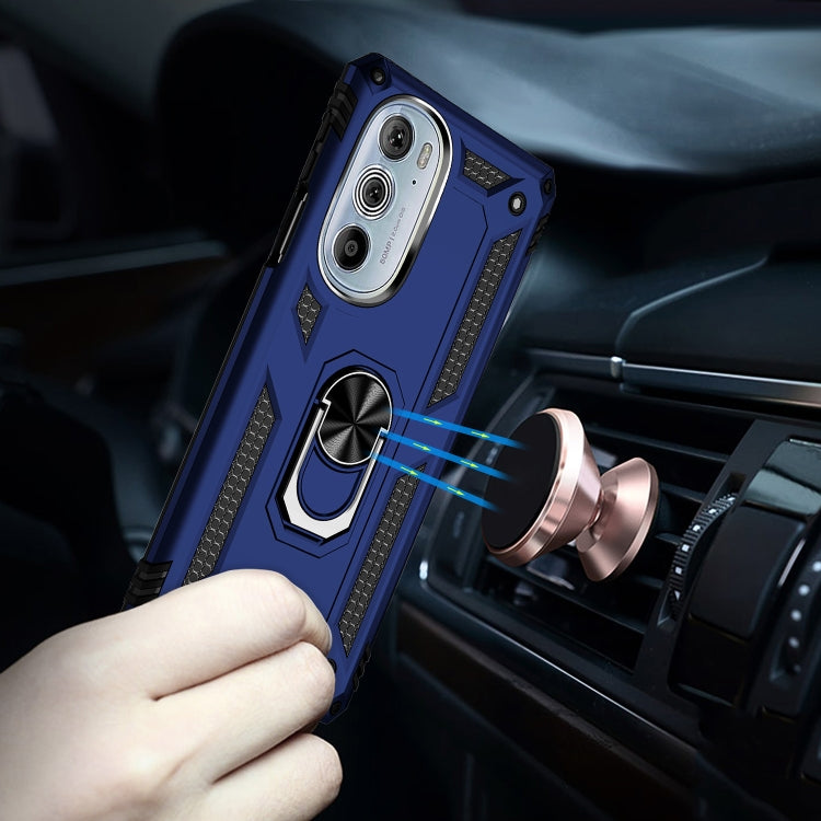 For Motorola Edge 30 Pro Shockproof TPU + PC Phone Case with Holder