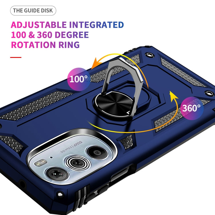 For Motorola Edge 30 Pro Shockproof TPU + PC Phone Case with Holder